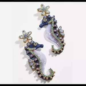 Seahorse Statement Dangle Earrings